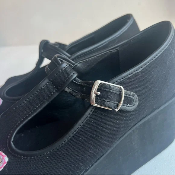 Demonia | T Strap Platform Shoes - Picture 4 of 7